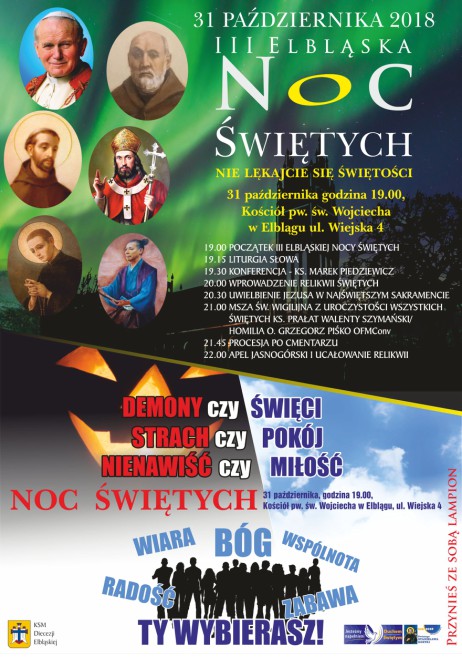 noc wietych plakat 2018 r. 1