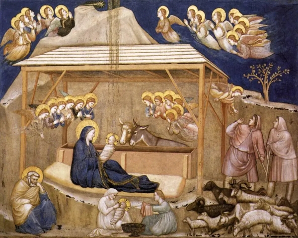 Giotto Lower Church Assisi Nativity 01